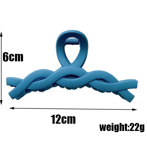 GENYA Vintage Simple Plastic Hair Claw Clips Blue Geometry hairpin wave bow shark clip Flower Hair Claw Clip Hair Jaw