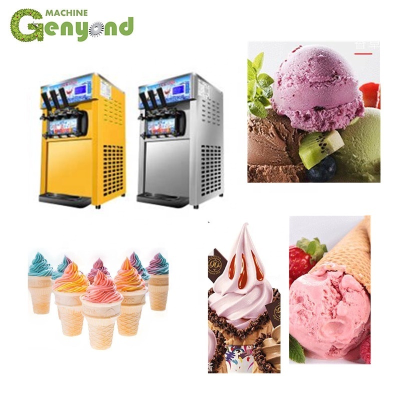 CHEAP PRICE Nut , commercial industrial soft ice cream maker equipment machine//Newly lowest price of icecream making machine