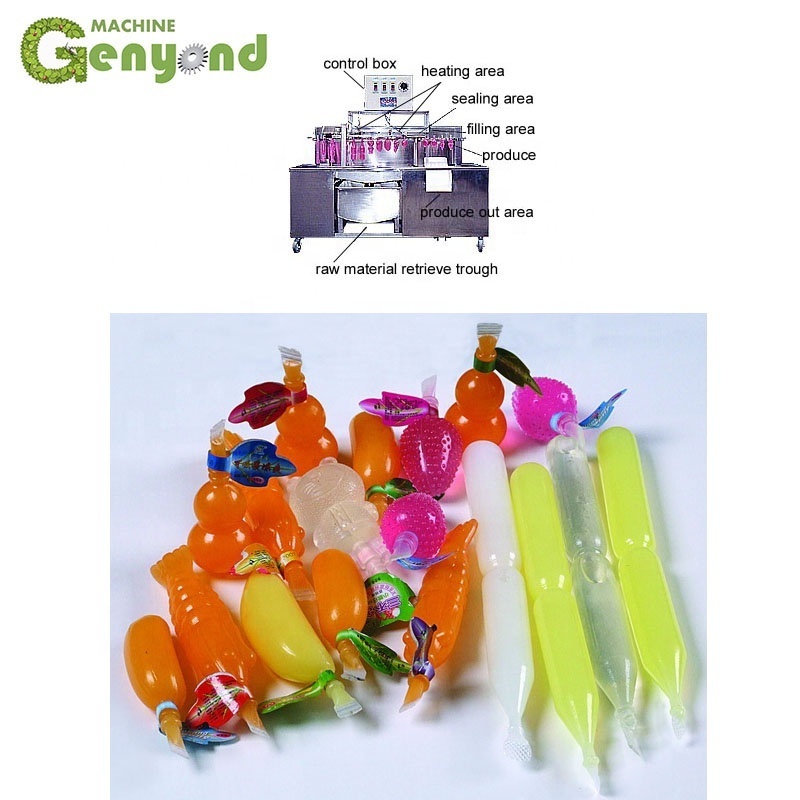 PE soft plastic bag tube ice lolly pop Popsicle yogurt drinks filling and sealing packing packaging machine