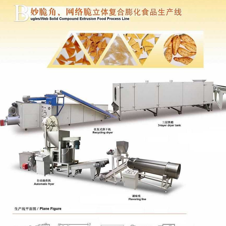 Factory Advanced Cornflakes Breakfast Cereal Processing Line/Corn Flakes Machine/Breakfast Cereal Production plant