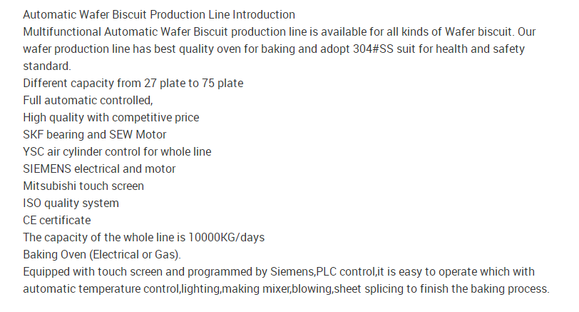 Soft Waffle Production Line Automatic Soft Waffle Machine