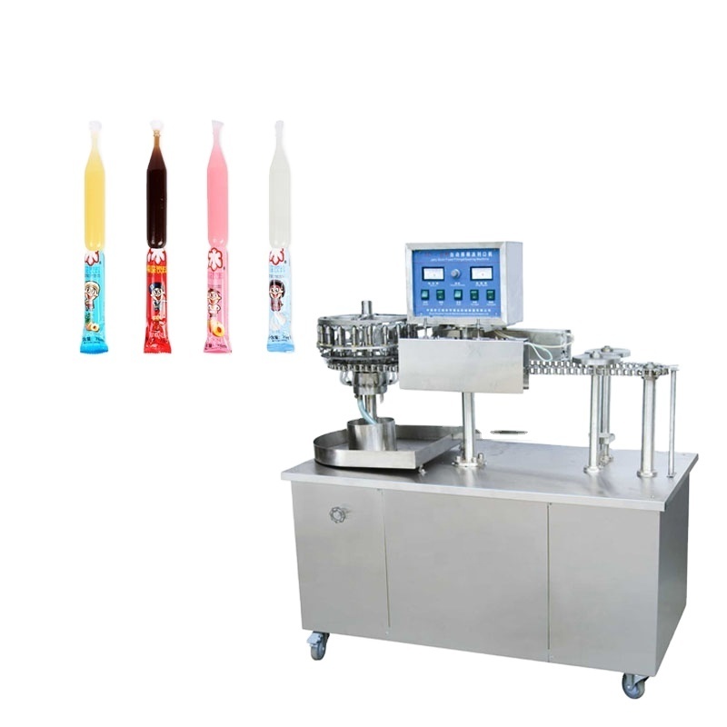 Genyond factory Hot sale injecting type plastic tube ice lolly making equipment ice pop soft tube filling and sealing machine