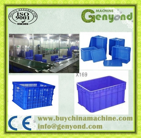 plastic basket washer/chicken box washing machine/commercial plastic box washer