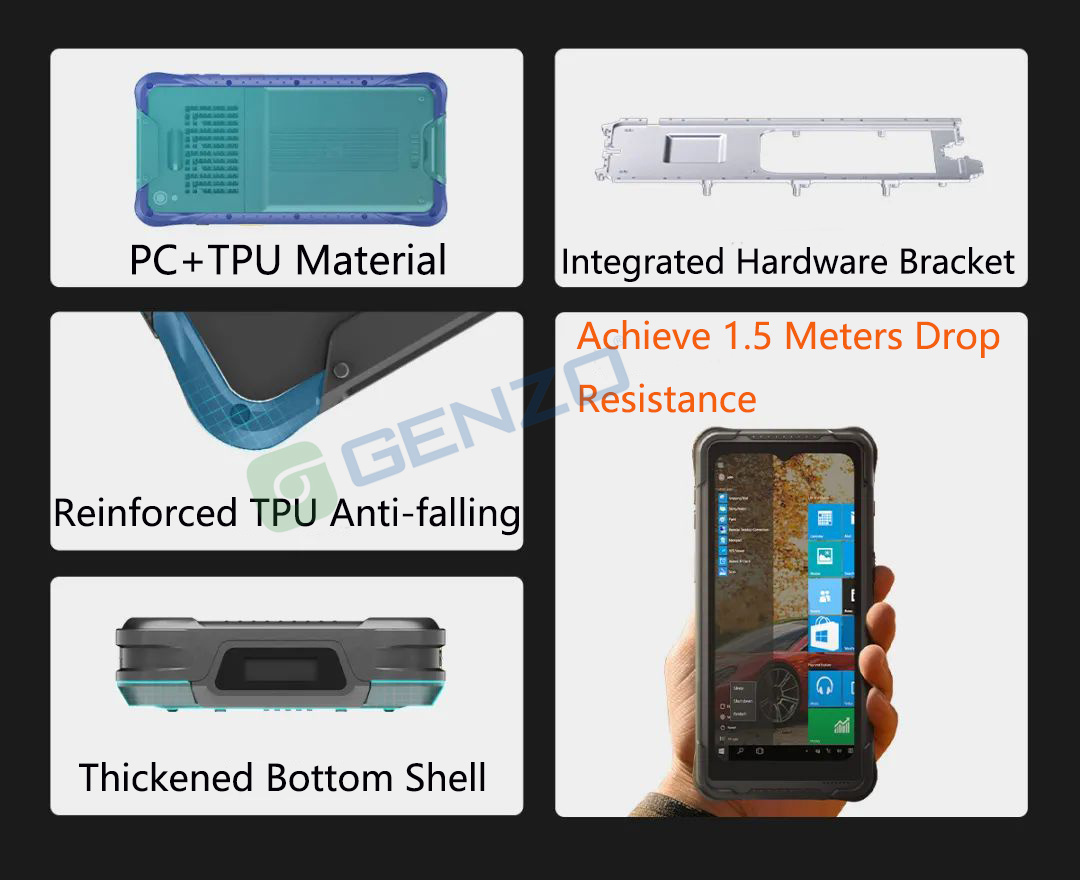 GENZO NEW 6.5 inch N5100 PDA Windows 10/11 handheld windows mobile Industrial pda barcode scanner windows PDA