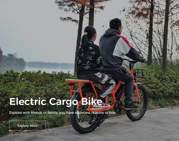 Geobyke 48v 500w long tail cargo bike electric cargo bike eu warehouse