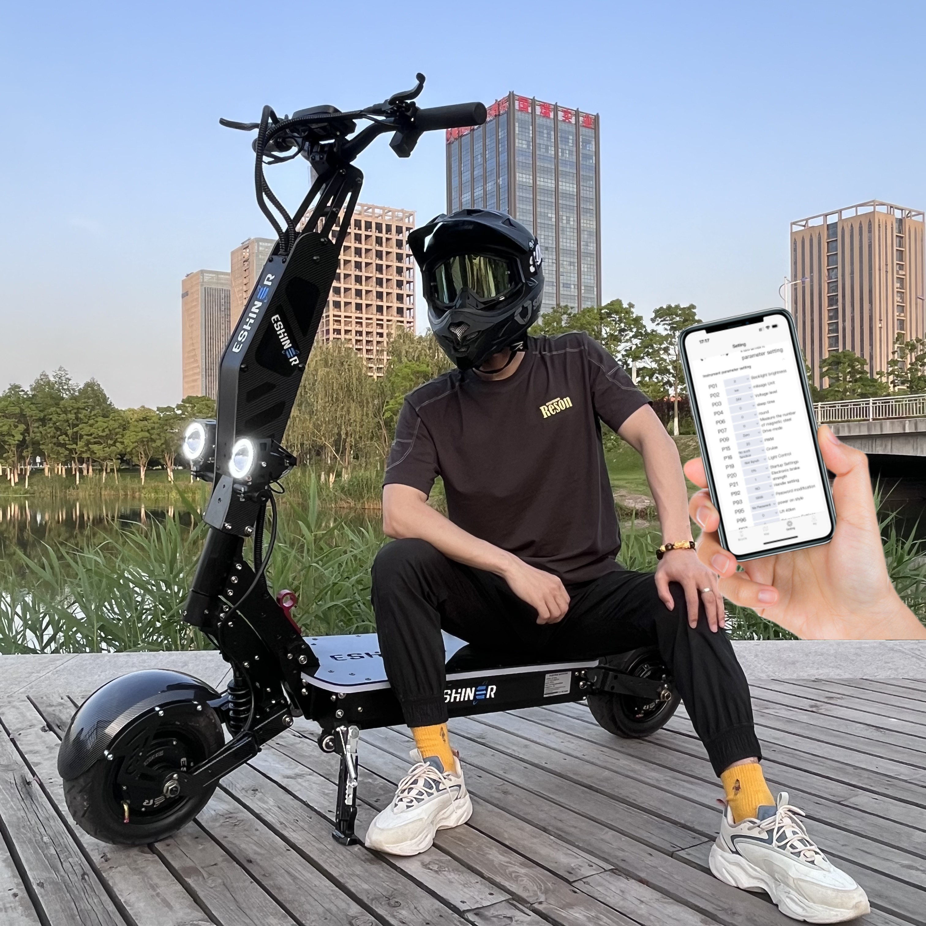 R7 72v electric scooter 8000w 10000w 15000watt dual motor fast speed 11 inch motos deportivas electrica e-scooter with seat APP