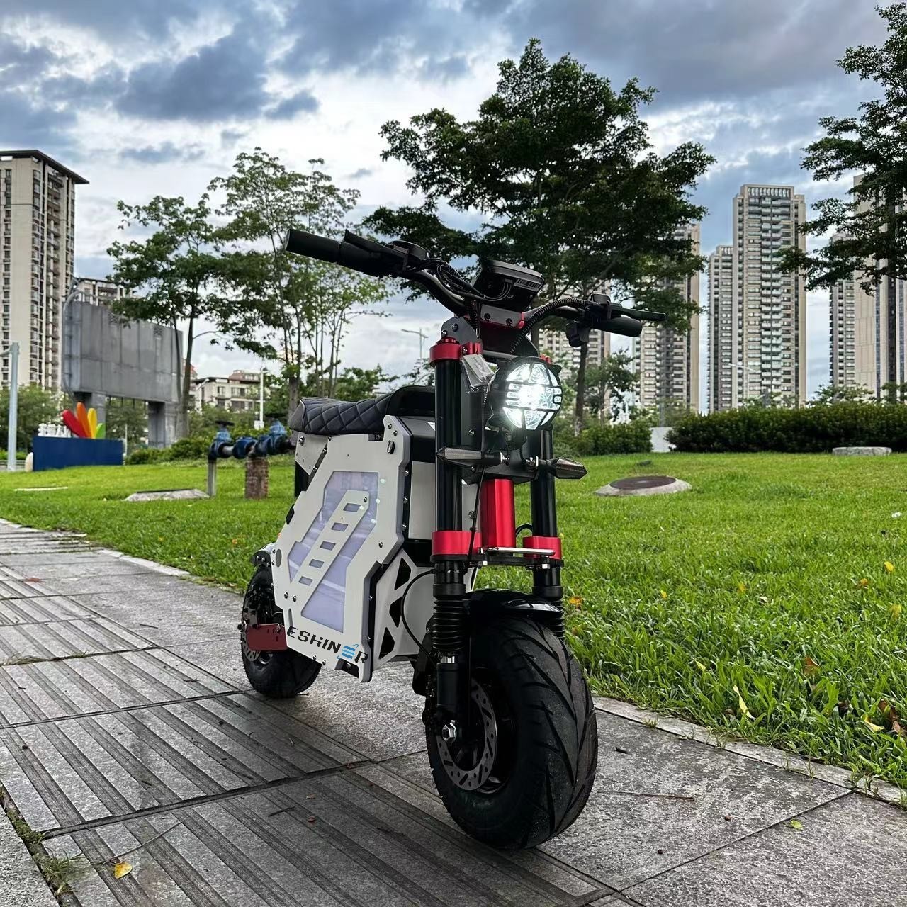 High Quality Safety Big 2 Wheels Adult Electric Scooter Price App Control Pink Purple 2 Seater 72V China Mot Scooters With Seat