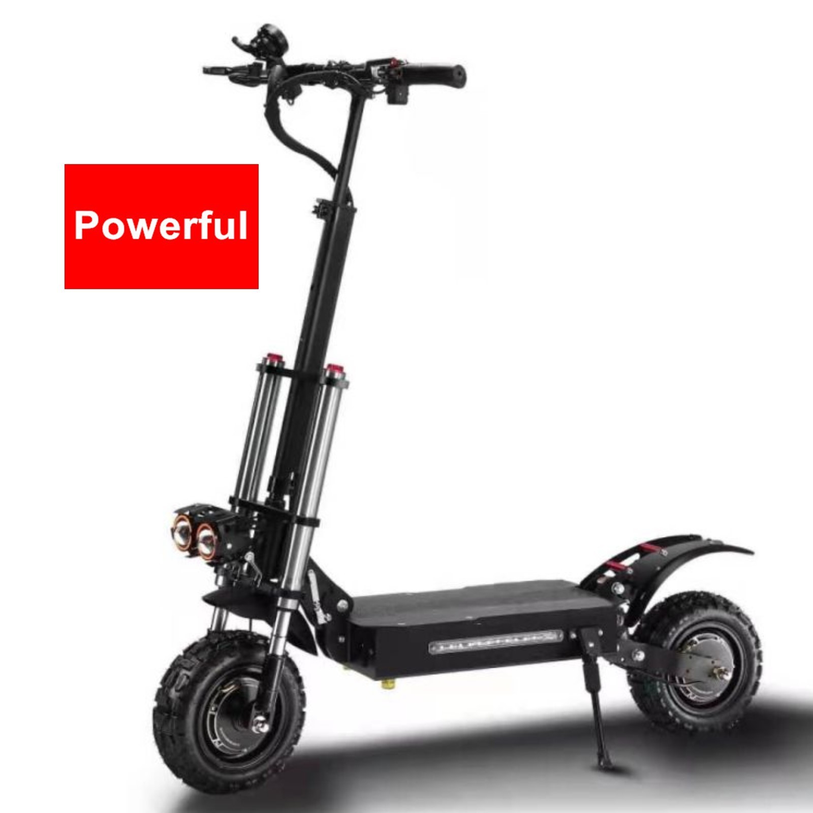 High speed best quality 11inch fat tire strong power off road kick electric scooter 5600w 60v 40ah with seat for adult