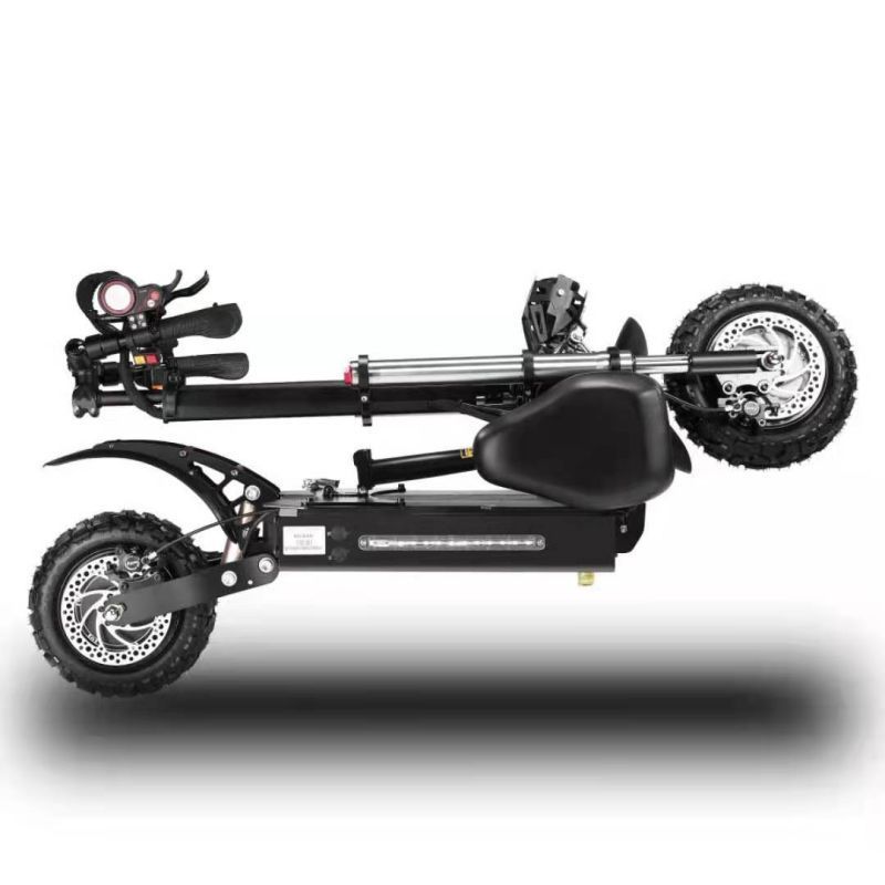 High speed best quality 11inch fat tire strong power off road kick electric scooter 5600w 60v 40ah with seat for adult