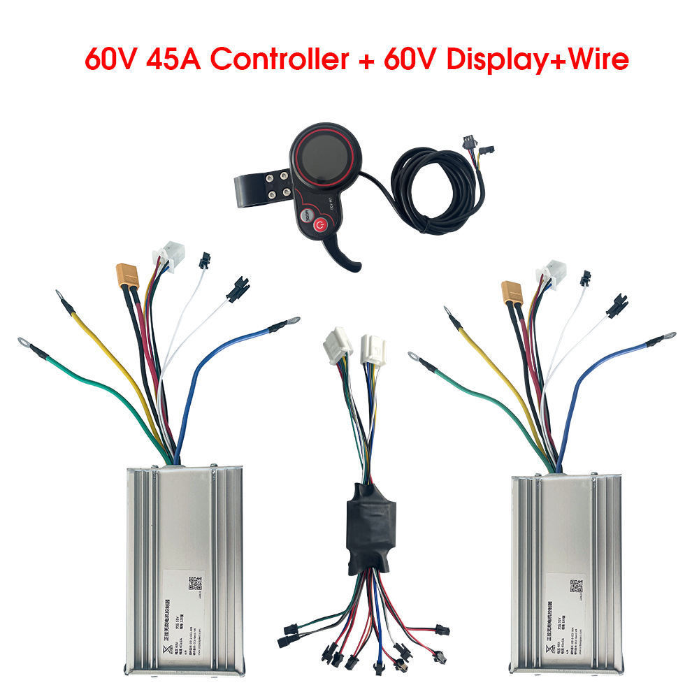 60v 50A mobility scooter spare parts motor controller kit with finger throttle intelligent display