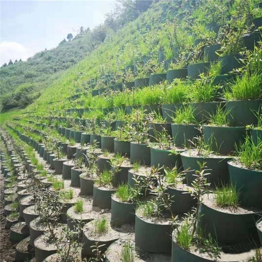 HDPE Plastic Geocell Retaining Wall for Outdoor Road and Basement Steep Slope Reinforcement Stabilizer Honeycomb Geocell