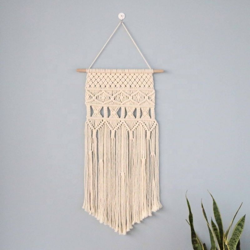 Creative Boho Decor Bamboo Hand-woven Macrame Wall Hanging Wall Tapestry Decoration