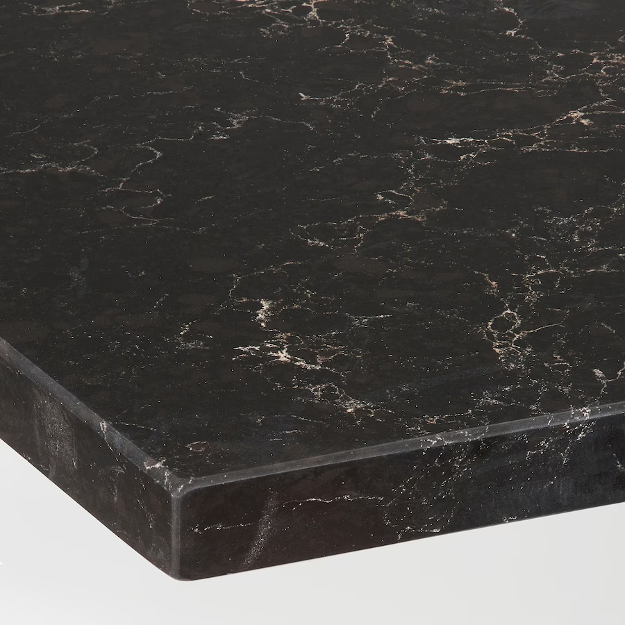 Customized Artificial Composite Stone Sparkle Quartz countertops sheet black Engineered quartz stone