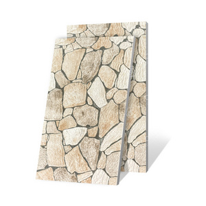 China 300x600 New Villa Stone Design Building Exterior Outside Marble Decoration Ceramic Cladding Tiles For Wall