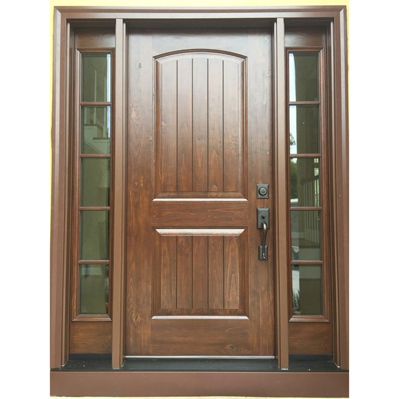 Original Factory Front Door With Sidelites Exterior Doors External Wooden Glass  Entry Door