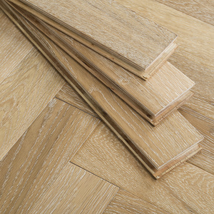 Solid or Engineered Are Available Natural Color oak Wood Parquet Herringbone Flooring