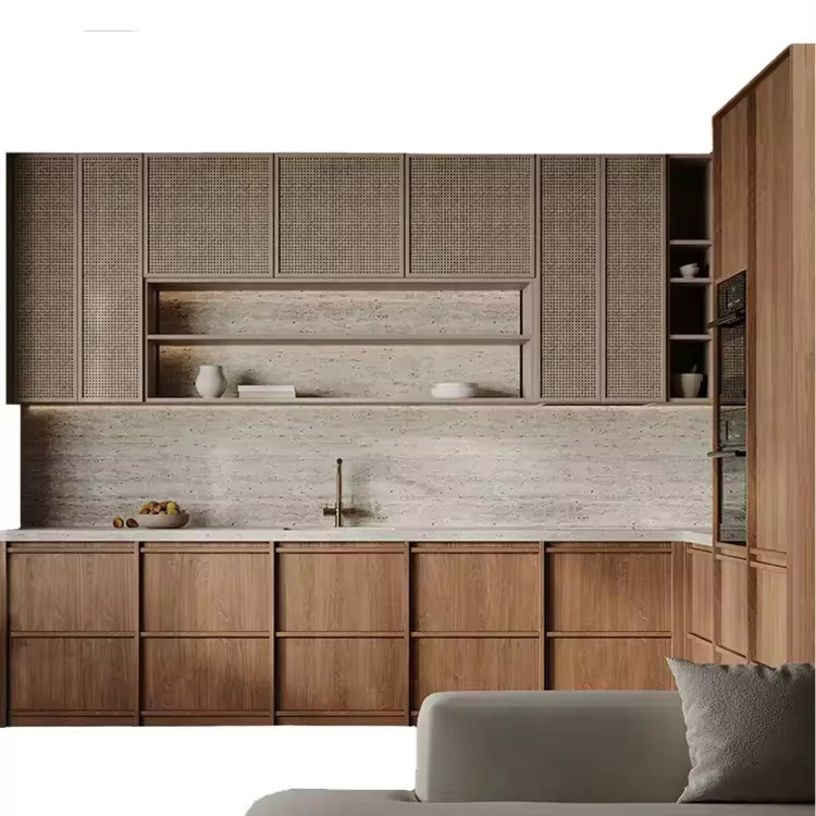 Cabinets Kitchens Custoom Entire E0 Eco Friendly Panels Dry Deep Modern Kitchen Cabinet For Minor Unit Bug Kitchens Vila Villa