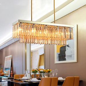 Modern Hanging Pendant Light Contemporary Acrylic Gold New Design Square Lamp Dining Room Living Room Led Chandelier