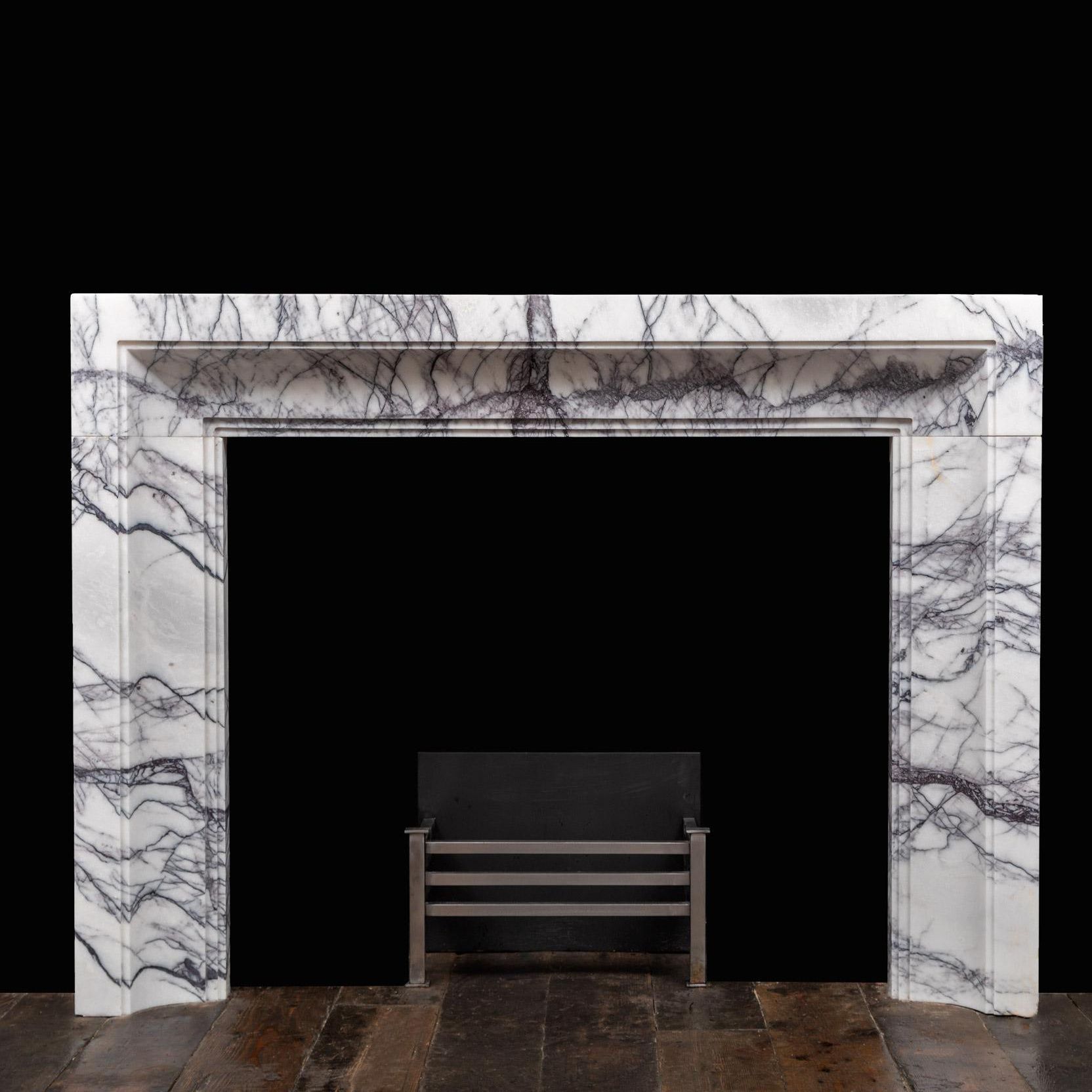 Modern Indoor Decorative Natural Stone Fireplace Surround Marble French Fireplace Mantel For Sale