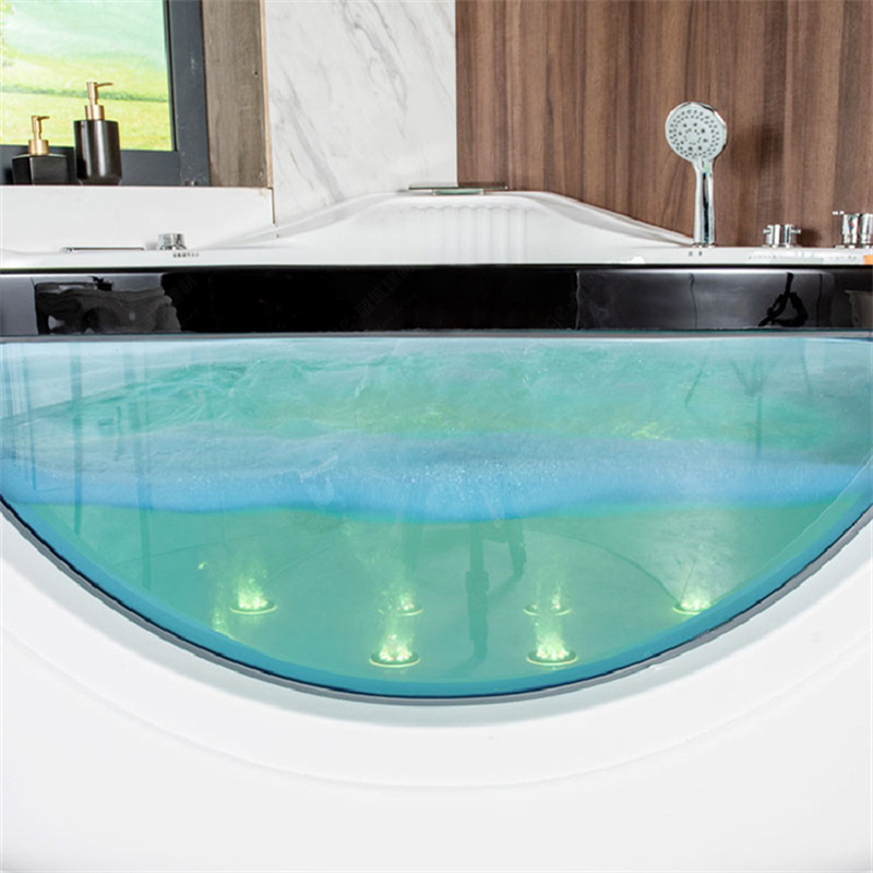 Five Stars Hotel Luxury freestanding Corner Skirted Whirlpool hydro therapy  Massage Bathtub