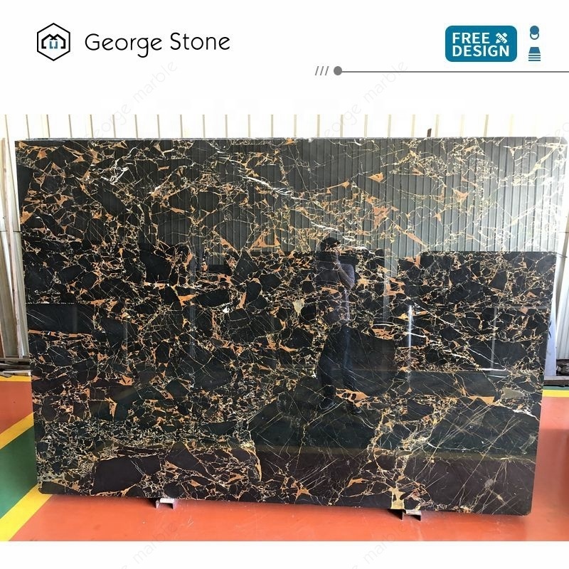 China onyx stone Black Marble Slab With Golden Athens Marbles Black Marble Slabs