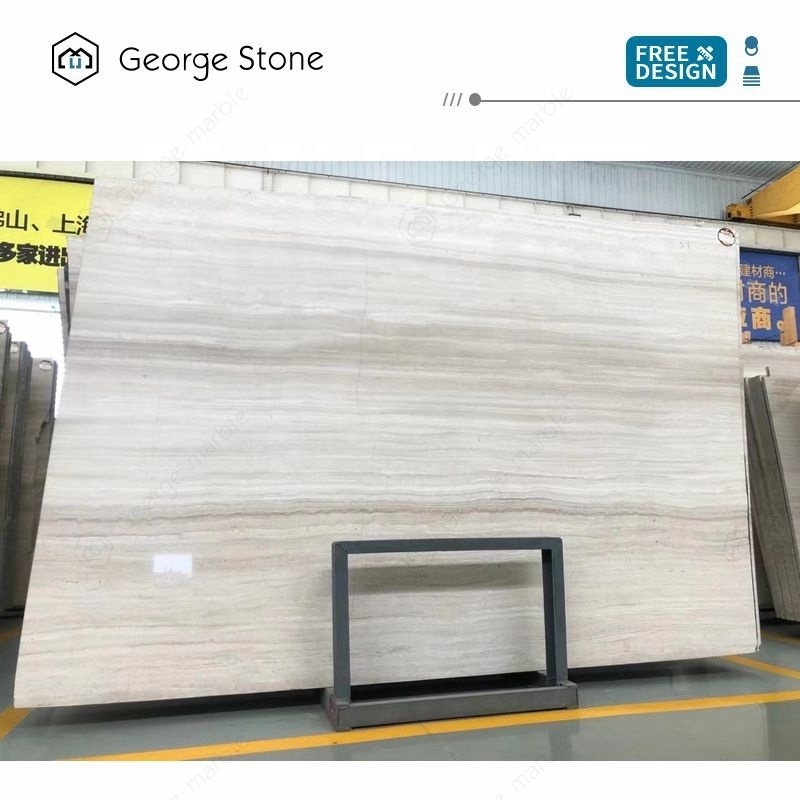 Popular Grey Wooden Marble  Cut To Size For Projects and Slab Polished Slabs TilesM-H099W