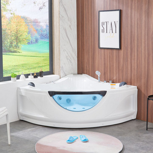 Five Stars Hotel Luxury freestanding Corner Skirted Whirlpool hydro therapy  Massage Bathtub