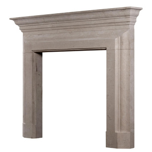 Customized Fireplace Mantel Indoor French Modern Stone Carving Flowers Elegant 3d White Marble Fireplace