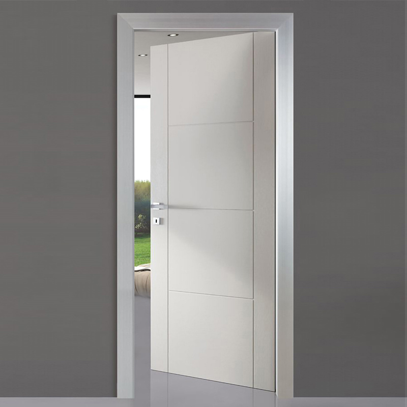 Automatic Solid Wood Swing Door Mdf Core,Modern White Interior Doors