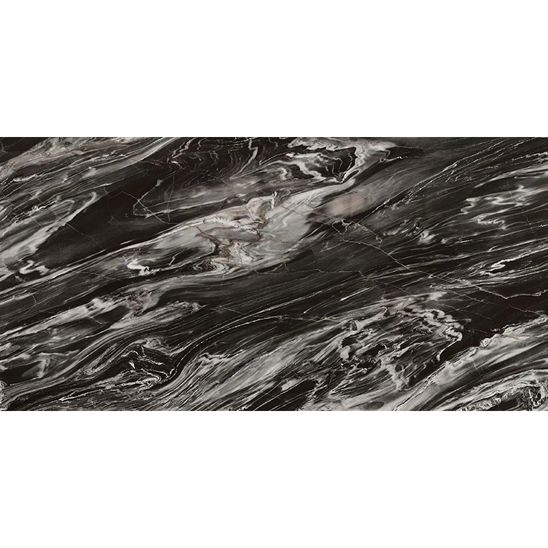 Italian Luxury Sintered Stone Wall Slab with White Gold Veins