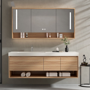 2024 New Morden Vanity automatic Bathroom Cabinets Style Waterproof Vanity Modern Bathroom Cabinet