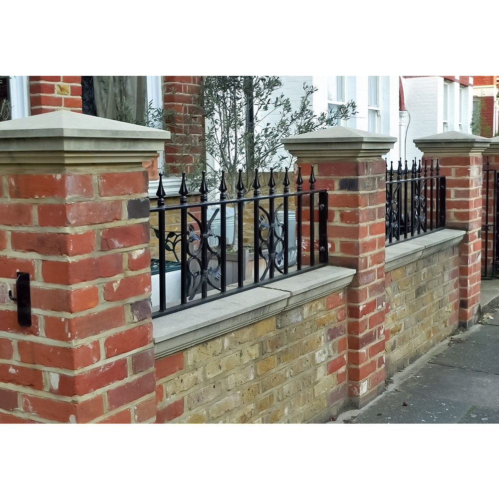 Cast Iron Railings Exterior Black Brick Fence Panels Outdoor Boundary Wall Gate Design Privacy Fence For Home