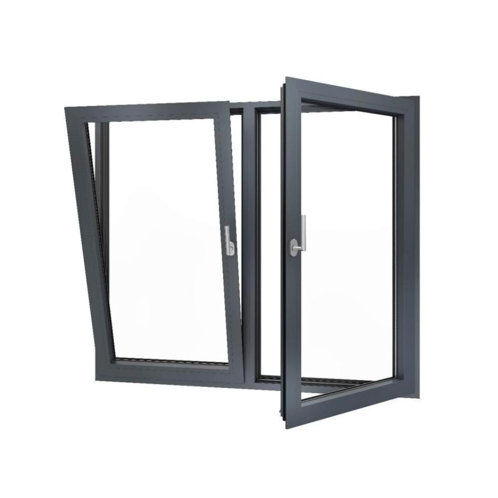 High Strength Hinge Two Open Ways Windows Aluminum Tilt and Turn Window