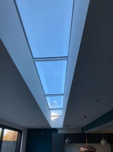 Customizable Fixed Flat sky Roof Tempering Glass Skylight Rooflights