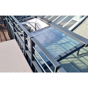 Flat Roof Skylight Aluminium Sliding Sky Roof Skylight Aluminium Skylight Roof Window Laminated Glass Graphic Design Horizontal