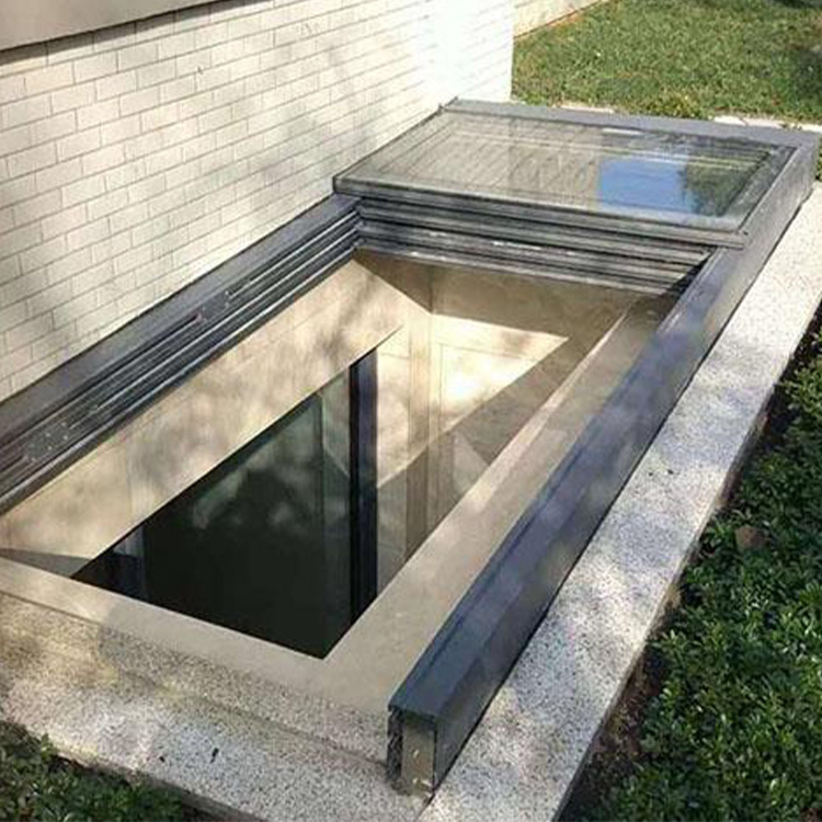 Led Skylight Glass Fixed Aluminum Frame Skylight Window Automatic Aluminum Modern  Window Design Roof Windows