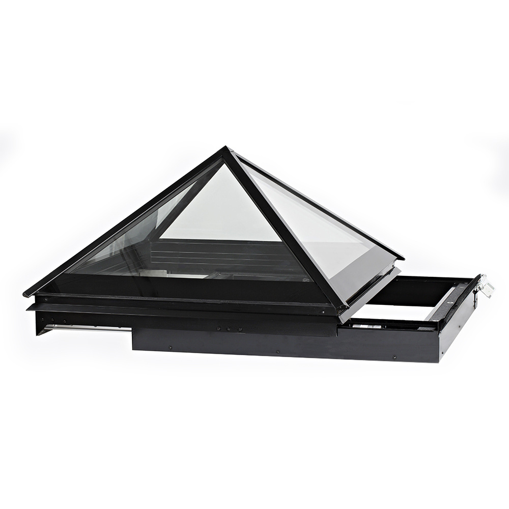 aluminum alloy room sliding roof skylight skyligh tpyramid skylight retractable tempered glass roof pyramid skylight