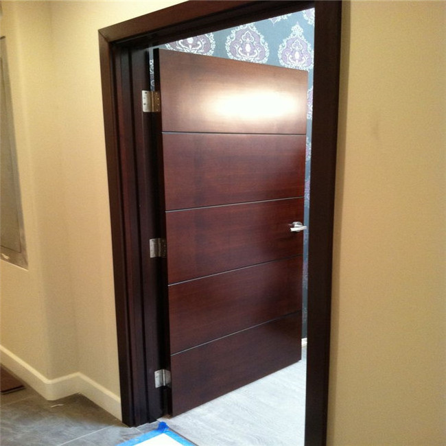 High quality modern design wood interior doors with frmes house room MDF prehung door for house