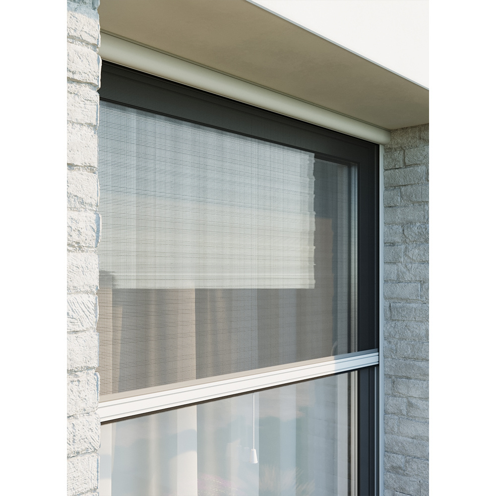 Customized Window Mosquito Net Outdoor Aluminum Frame Roll Up Fly Screen Sliding Window Screen Net