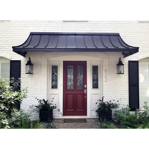 Classical design house front entrance canopy wrought iron awning pergola for villa