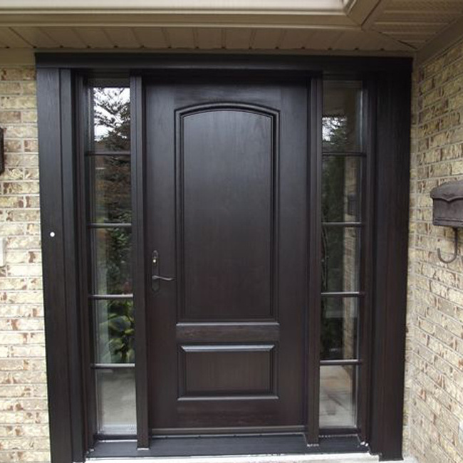 Exterior front carving teak wood doors main entrance double carved wooden door with smart lock design