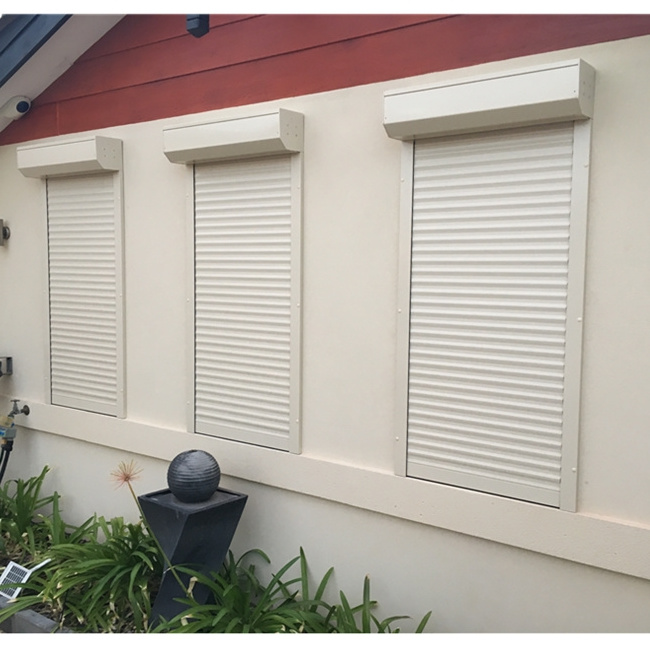 Electric / manual opening smart aluminum roller shutter window automatic vertical sliding roller windows for house