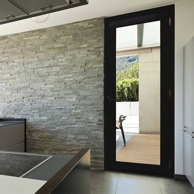 High quality french soundproof double glazed aluminum hinged glass door for home