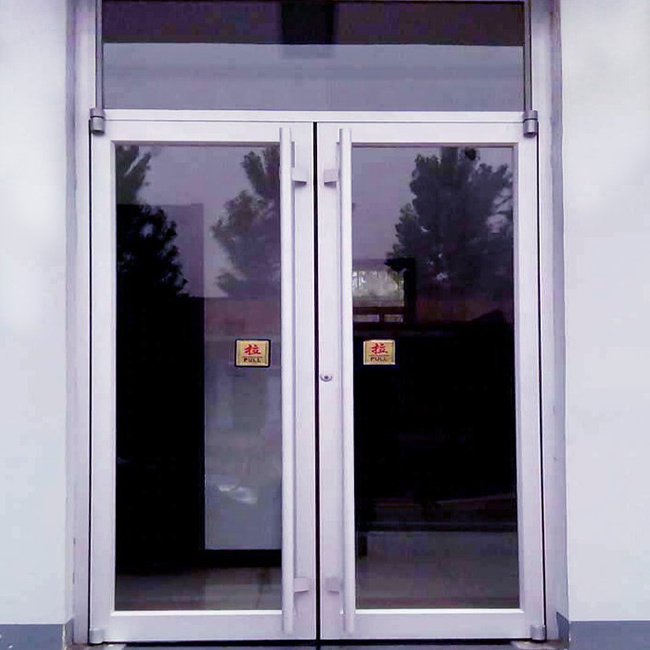 Factory wholesale price aluminum frame storefront KFC door with tempered safety glass