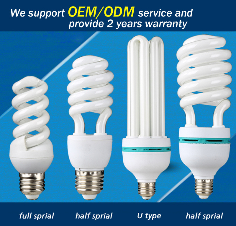 free sample 15w spiral flower u shape ac dc cfl energy saving led light bulb