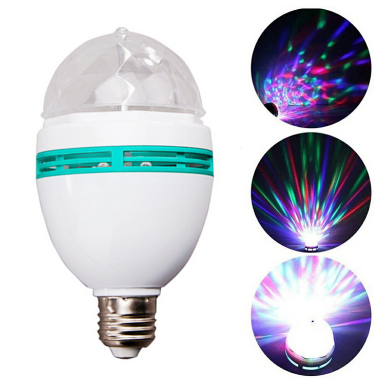 RGB 3W LED Magic Ball Disco Bulb