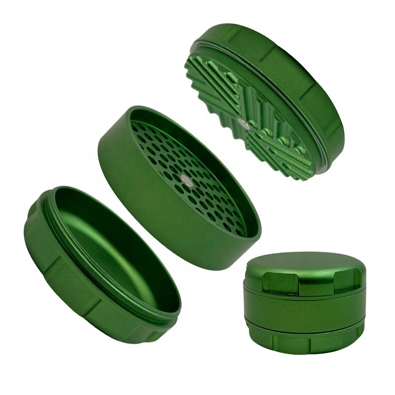 Metal Zinc Alloy Herb Grinder Multi-Color Tobacco Spice Smoking Crusher Lighters & Accessories