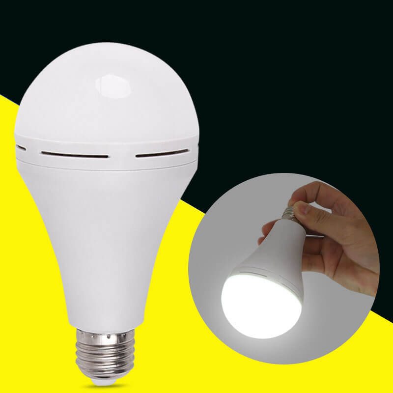 b22 pin type automatic charging ac dc rechargeable bulb emergency light