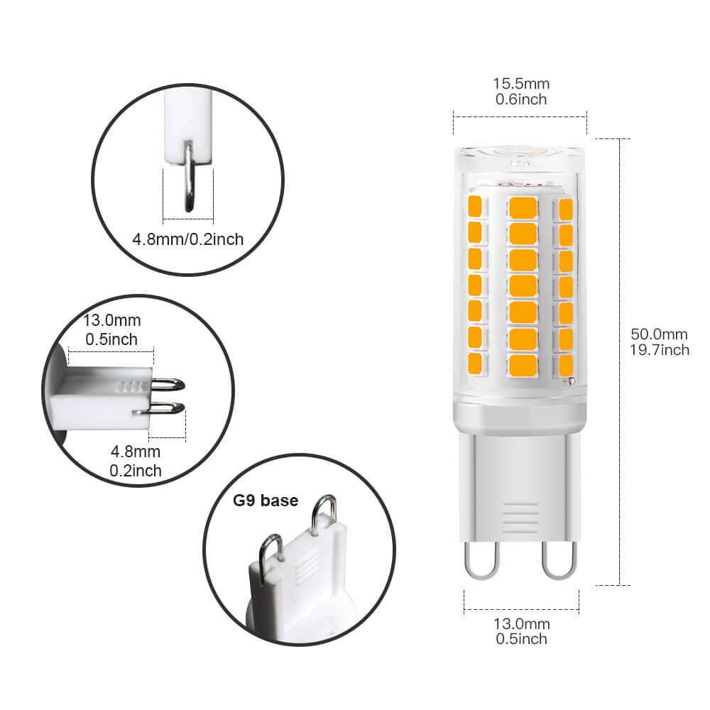 super bright g9 led 5w 2835 smd light bulb