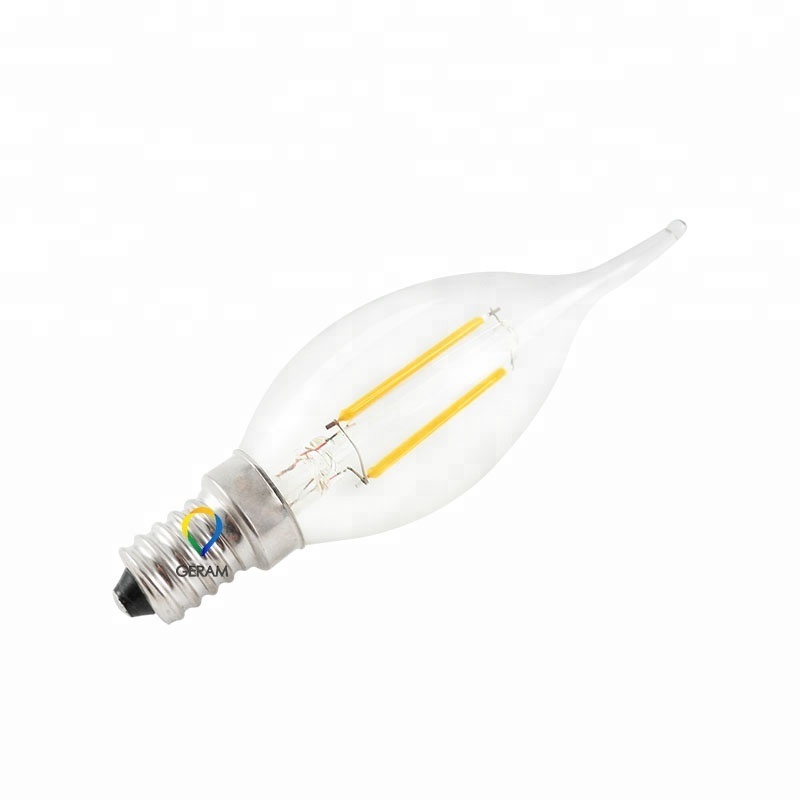 Vintage edison e12 e14 e27 2w 4w 6w dimmable led filament bulb